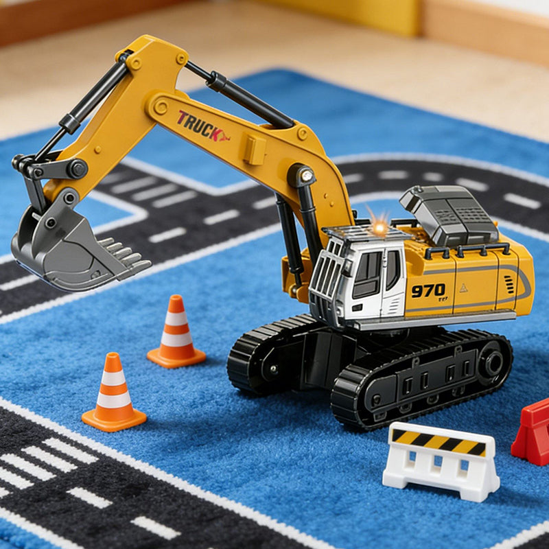 Mini Excavadora RC 1:64 Funcional