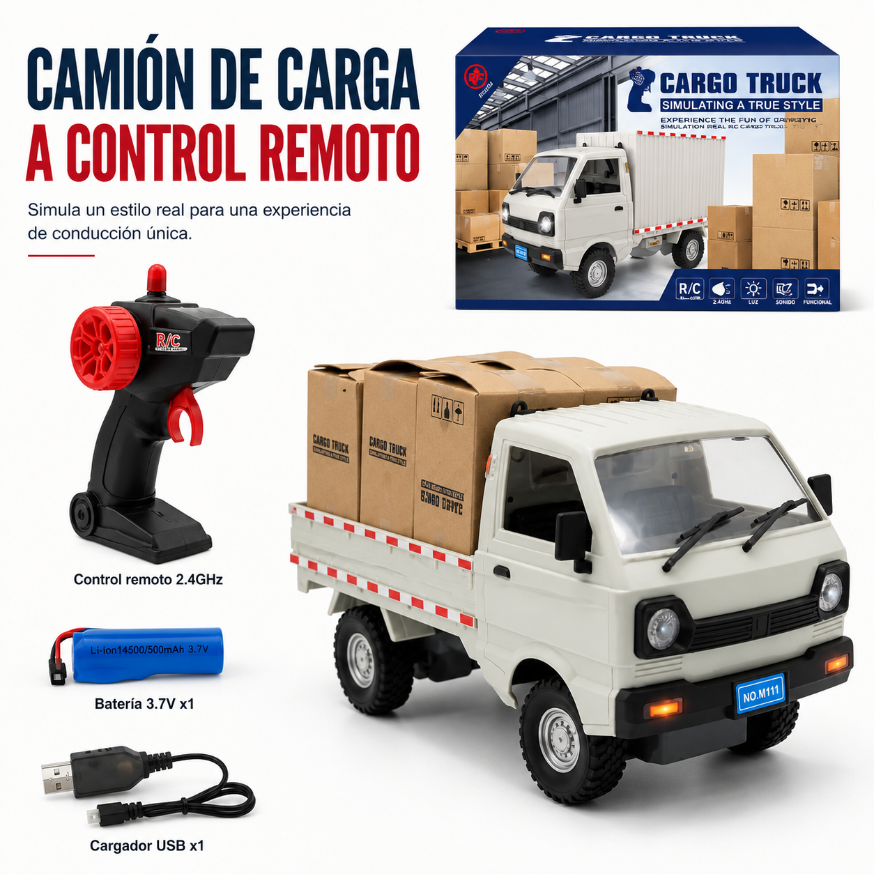 Camión Portacarga RC – Vehículo de Carga