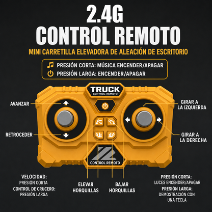 Mini Excavadora RC 1:64 Funcional