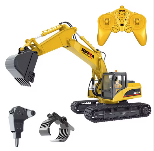 Excavadora Huina 1535-1 1/14, herramienta intercambiable