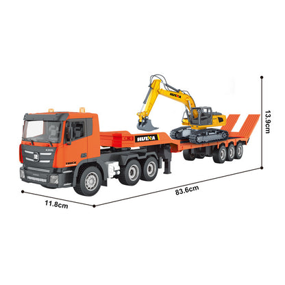 Camión RC de Ingeniería con Plataforma Huina 1319 1:18