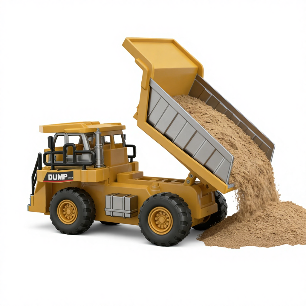 Mini Camión Volquete RC de Aleación 1:64