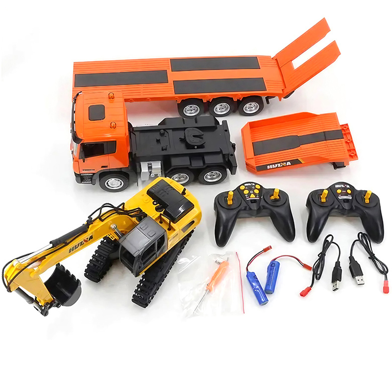 Camión RC de Ingeniería con Plataforma Huina 1319 1:18