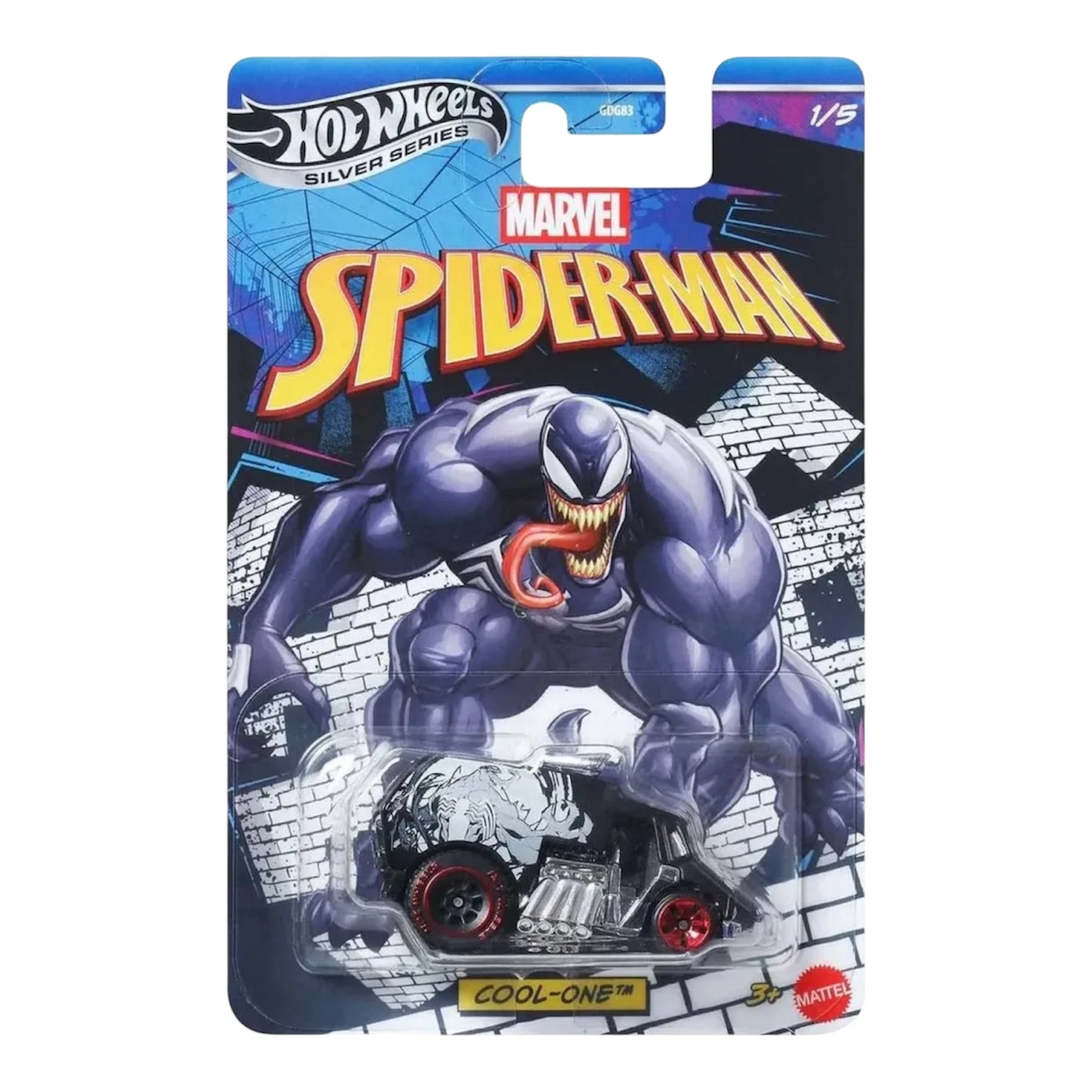 Hot Wheels Silver Series Cool-One Venom Marvel
Spider-Man