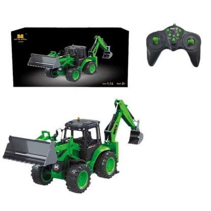 Retroexacavadora Huina 1579 1/14 a control remoto.