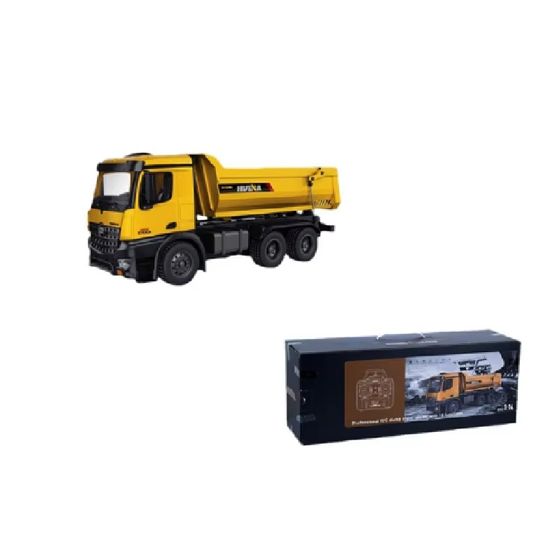 Camión Tolva Full Metal Huina 1582 1/14 a control remoto.