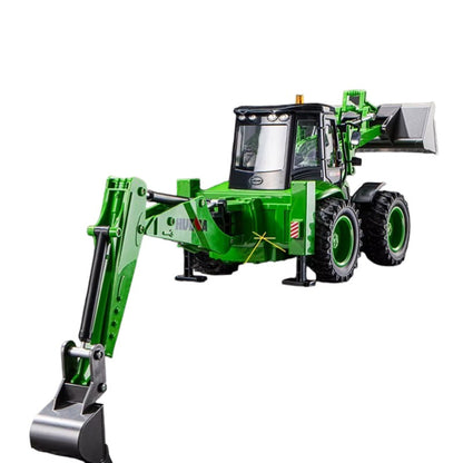 Retroexacavadora Huina 1579 1/14 a control remoto.