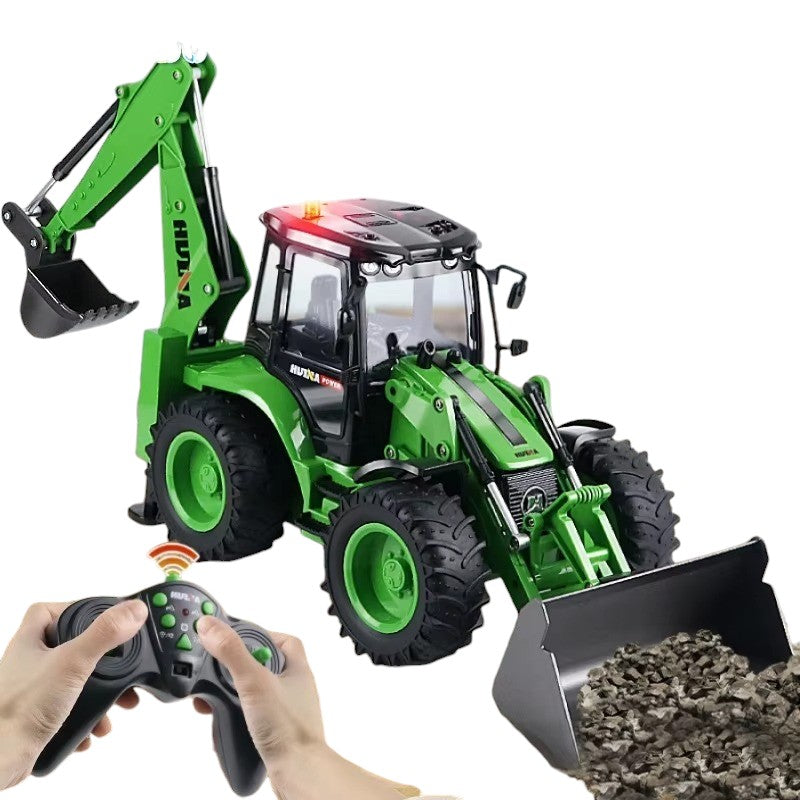 Retroexacavadora Huina 1579 1/14 a control remoto.